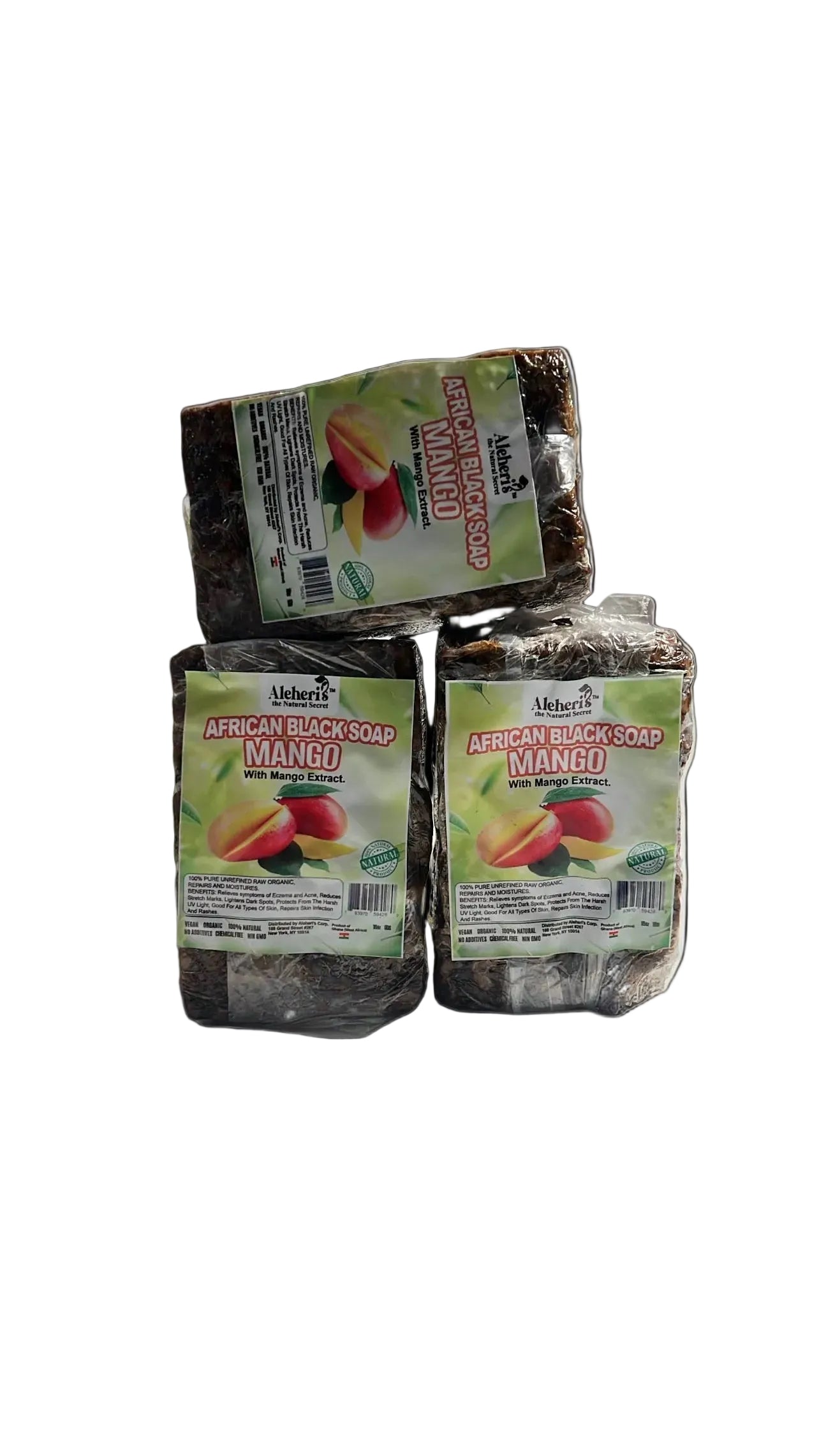 Aleheris African Black Soap Mango Organic Bar