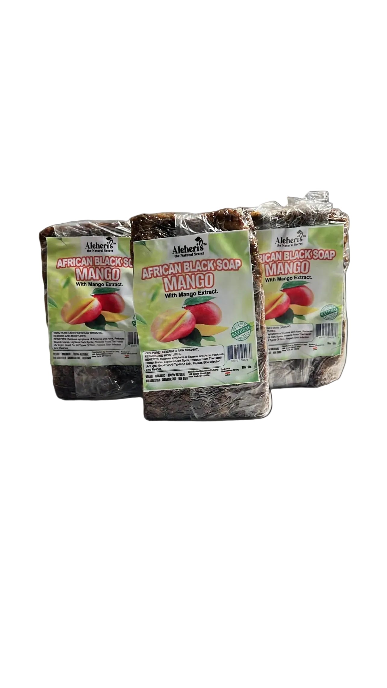 Aleheris African Black Soap Mango Organic Bar